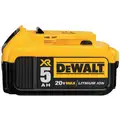 Dewalt 20V MAX Battery, Li-Ion, For Use With DEWALT 20V Cordless Tools, 5.0Ah, 20.0 Voltage