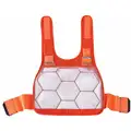 Chill-Its By Ergodyne Cooling Vest: Cold Pack Inserts, M, Orange, Cotton, Up to 4 hr, Hook-and-Loop