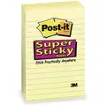 Post-It Sticky Notes: Yellow, Super Sticky, 90 Sheets per Pad, 5 Pads per Pack, 4 in x 6 in, 5 PK