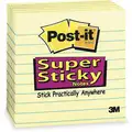 Post-It Sticky Notes: Yellow, Super Sticky, 90 Sheets per Pad, 6 Pads per Pack, 4 in x 4 in, 6 PK