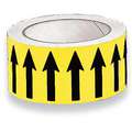 Harris Industries Self-Adhesive, Vinyl Banding Tape with Black Arrows on Yellow Background, 54 ft. L