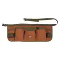 Brown, Tool Belt, Canvas, Fits up to 52" Waist Size, Number of Pockets 13