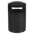 Trash Can,40 Gal.,Black