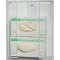 Horizontal Glove Dispenser, White, Enamel Coated Steel, Holds: (3) Boxes, 11" Width