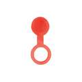 Grease Fitting Cap, Plastic, 55/64"Overall Length, Red, PK 10