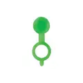 Grease Fitting Cap, Plastic, 55/64" Overall Length, Green, PK 10
