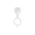 Grease Fitting Cap, Plastic, 55/64"Overall Length, White, PK 10