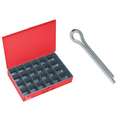 Imperial Stainless Steel Extended Prong Cotter Pin Assortment, Plain, 1450 Pieces