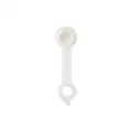 Grease Fitting Cap, Plastic, 1-21/32" Overall Length, White, PK 10