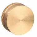 Garden Hose Cap: For 3/4 in Hose I.D., Brass, 50 psi Max. Working Pressure @ 70 F, GHT, Gold