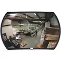 Rectangular Indoor Convex Mirror, 160 Viewing Angle, 20 ft. Approx. Viewing Distance