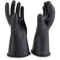 Black Electrical Gloves, Natural Rubber, 0 Class, Size 7