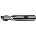 Square End Mill, 7/8" Milling Diameter, Number of Flutes: 2, 1-1/2" Length of Cut, Bright (Uncoated)