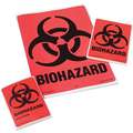 Warning Label, Biohazard, English, Paper, 2-7/8" Width, 4" Height, PK 40