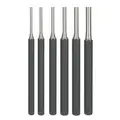 Westward Drive Pin Punch Set: 1/8 in_5/32 in_3/16 in_7/32 in_1/4 in_5/16 in Tip Dia, 6 Pieces, Steel, SAE