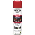 Rust-Oleum Water-Base Precision Line Marking Paint, Safety Red, 17 oz.
