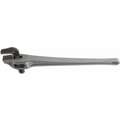 Ridgid Offset Pipe Wrench, Aluminum, Jaw Capacity 3", Serrated, Overall Length 24", I-Beam