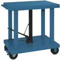 Mobile Manual Lift, Manual Push Lift Table, 2000 lb. Load Capacity, Lifting Height Max. 59"