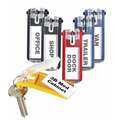 Durable Key Tags: Open/Close, 6 Key Capacity (Units), Key Ring, 6 PK