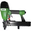 Air Roofing Stapler with Adjustable Exhaust, Pressure Range: 75 to 110 psi, Green