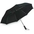 Umbrella: 46 in Arc Lg, Black, 40 in Open Dia, Nylon, 16 3/4 in Closed Ht