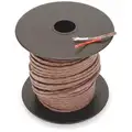 250 ft. Solid, Fiberglass J Wire Thermocouple Wire with 20 AWG Wire Size, Brown