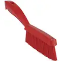 11-51/64"L Polyester Short Handle Scrub Brush, Red