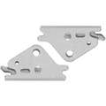 E-Fitting Anchor: Steel, 1,467 lb Working Load Limit, E-Track Mounting, 3 in Lg, 2 PK