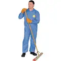 Disposable Coverall Suit, Non-Hooded, 3X-Large, Blue