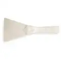 Hand Scraper: Polypropylene, 4 1/4 in Blade Wd, 4 1/4 in Blade Lg, 9 1/5 in Overall Lg, White