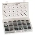 Carbon Steel Slotted Spring Pin Assortment, Plain, 405 Pieces