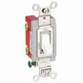 Hubbell Wiring Device-Kellems Wall Switch: 2-Pole, 20 Amps AC, White, 120 to 277, Back and Side
