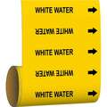 Pipe Marker,White Water,Yellow