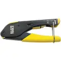 Klein Tools Dieless Crimper: For Voice and Data Cable, Uninsulated, RG-59/RG-6 Capacity, Molded