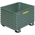 Steel King Bulk Container, Vista Green, 28-1/2"H x 49-1/2"L x 41-1/2"W, 1EA