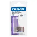Dremel Flap Wheel: 1 1/8 in Wheel Dia, 3/8 in Wheel Thick, Emery, 35,000 RPM Max. Speed, Mounted