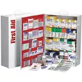 American Red Cross First Aid Cabinet, Cabinet, Metal Case Material, Industrial, 150 People Served Per Kit