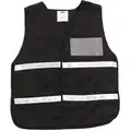 Legend Insert Hook-and-Loop Safety Vest, Unrated, Black, Universal