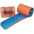 Splint,  Foam Covered Malleable Metal,  Roll,  Orange/Blue,  36 in Length,  4 1/2 in Width
