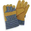 Condor Cold Protection Gloves, Thinsulate Lining, Safety Cuff, Gold Yellow/Blue Stripes, L, PR 1