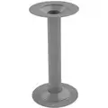 Bench Pedestal,16-1/4 In,Gray