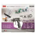 Accuspray Conventional Spray Gun Kit: 1 in to 12 in Pattern Size, 20.3 oz. Cup Capacity, Low to High
