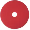 Buff/Clean Pad,17" Red, Pk 5