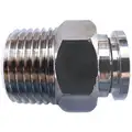 Male Connector,1/4 In,Tube x