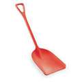 Hygienic Shovel: Square Point, Polypropylene, 14 in Blade Wd, 17 in Blade Lg, 42 in Overall Lg