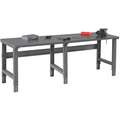 Tennsco Bolted Workbench, Steel, 36" Depth, 27-7/8" to 35-3/8" Height, 96" Width, 4000 lb. Load Capacity