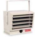 Electric Utility Heater, 208/240VAC, kW 5.0/2.5, 3.7/1.8, BtuH 17,065/14,215, 12,800/6396