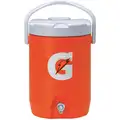 Gatorade 3 gal. Beverage Dispenser; Orange Cooler with White Lid