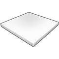 Polyethylene Sheet: Std, 24 in x 24 in, 1 in Thick, White, Closed Cell, 1-Sided Adhesive, Smooth