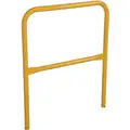 36" L Steel Handrail Section, Yellow; Round Handrail Shape